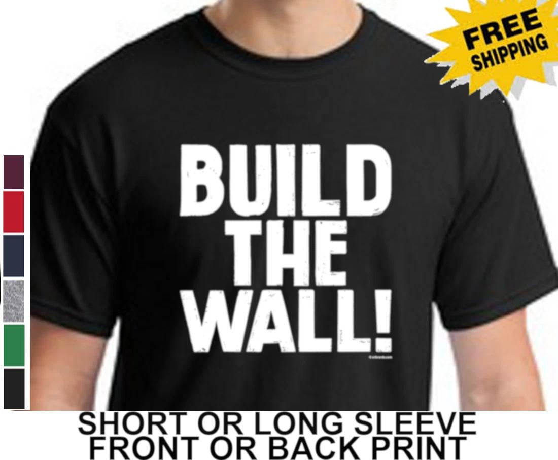 American President Donald Trump MAGA Build Wall Make America Great Mens T Shirt XXXXL