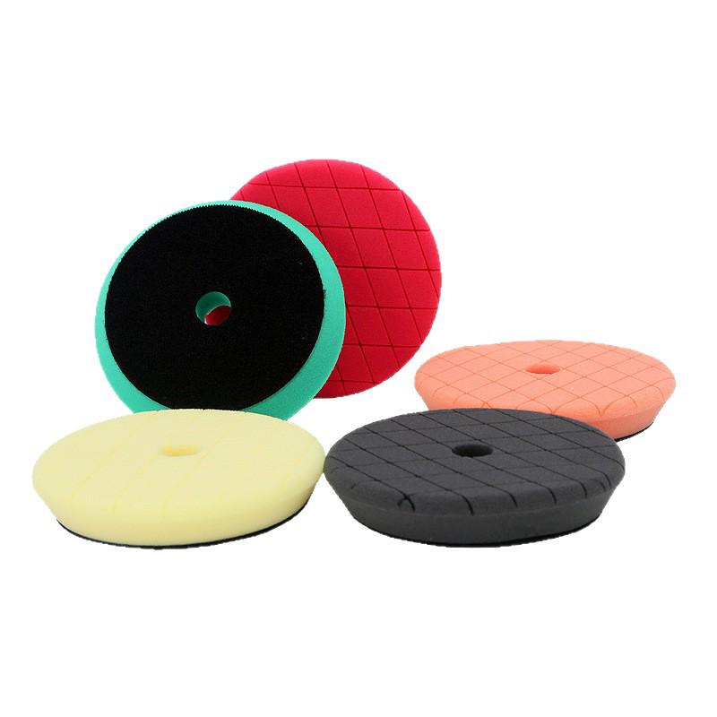 Diamond Pattern Beveled Edge Car Polishing Pad - 6/7 Inch Polyester Foam Waxing & Grinding Sponge