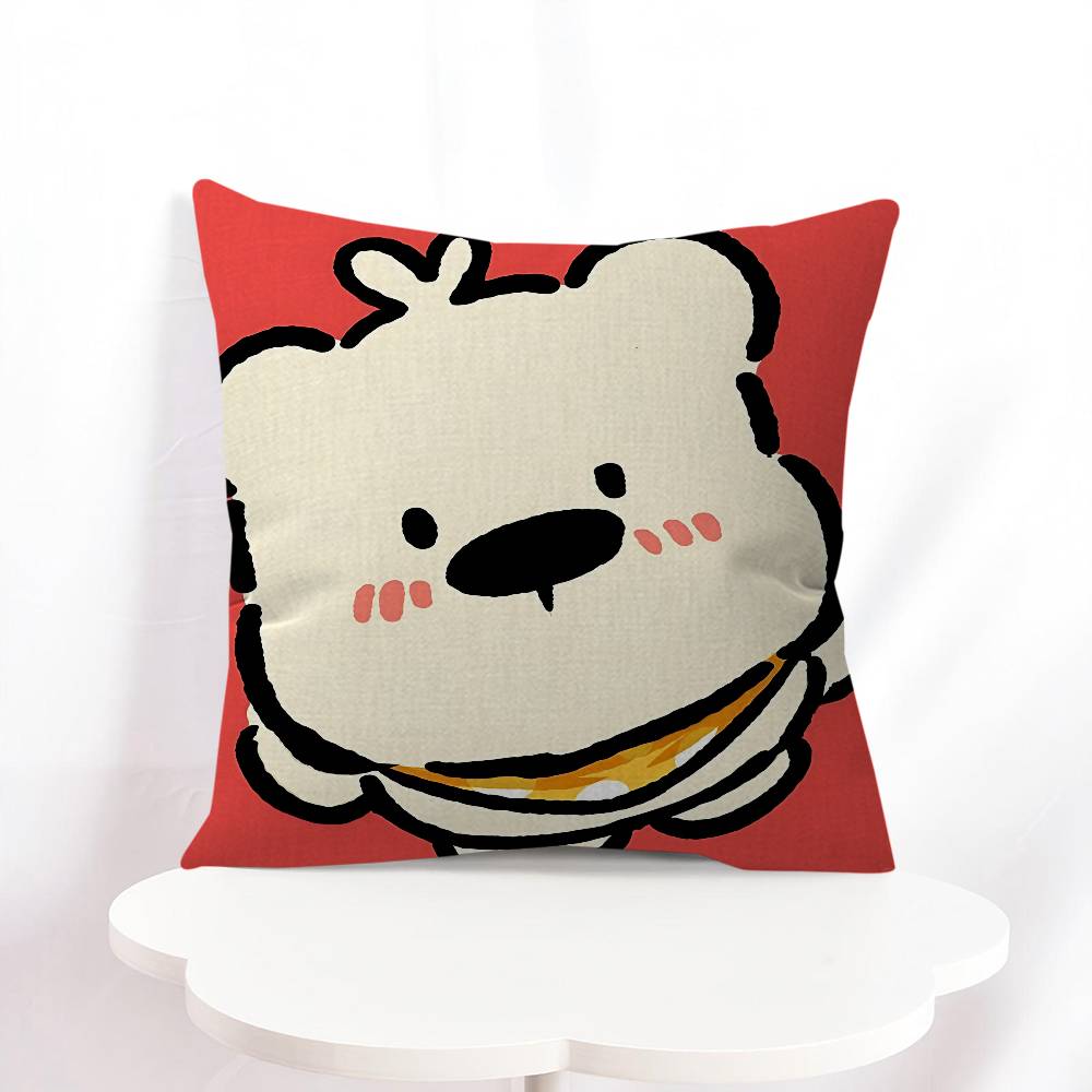 

Милая и уникальная наволочка для подушки с мультяшными животными, обивка, диванная декоративная подушка, домашний декор, наволочка 16x16Inch