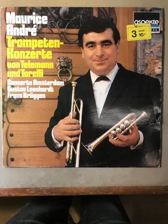LP Record GEORG PHILIPP TELEMANN  GIUSEPPE T  TrompetenKonzerte von Telemann Und 641982AH Aspekte 1982 Europe Classical Used