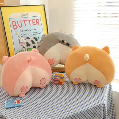 Cute Corgi Butt Plush Pillow and Back Cushion - Adorable Gift for Girls