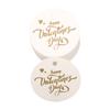 Pack Of 100 Elegant Heart/Round Labels for Valentine's Day Presents and Surprises Decorative Couple Gift Embellishments