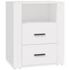 Nightstand White 50x36x60 cm Engineered Wood