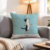 Character Naughty Cat Cushion Cover 1Pcs Decorative Covers Soft Cushion Case For Sofa Couch Decor 40X40 45X45 Pillowcases