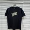 Unisex Loose Fit Cotton T-Shirt With Geometric Letter Print Casual Top Teens Adults