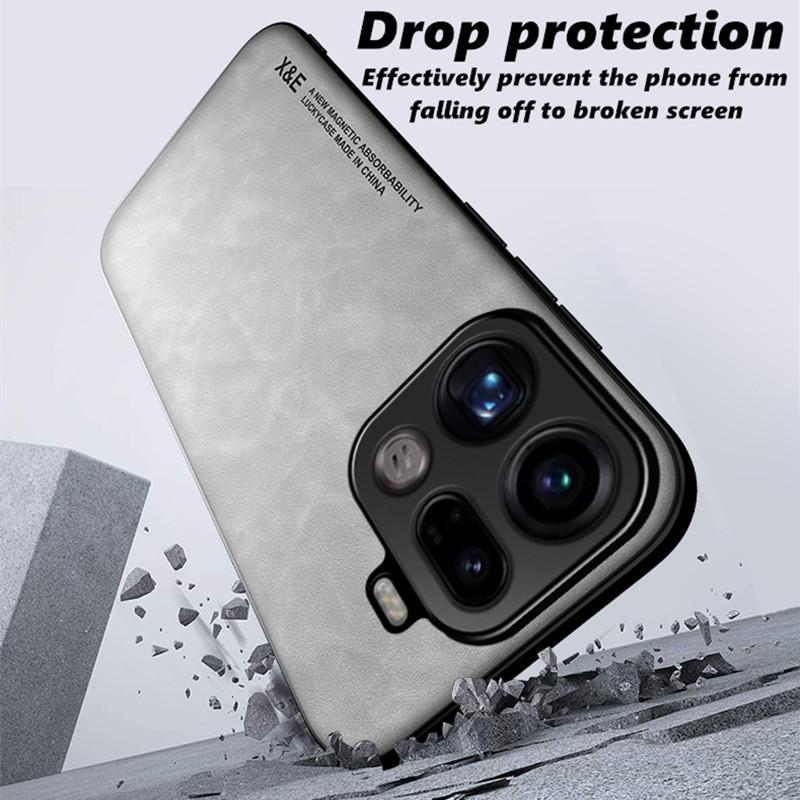 Für OPPO Find X9 Pro X9 X8 X6 X5 Pro X8S X8Ultra Hülle Magnetische PU-Leder + Weiches TPU Ultraleichter Kameraschutz Handyhülle