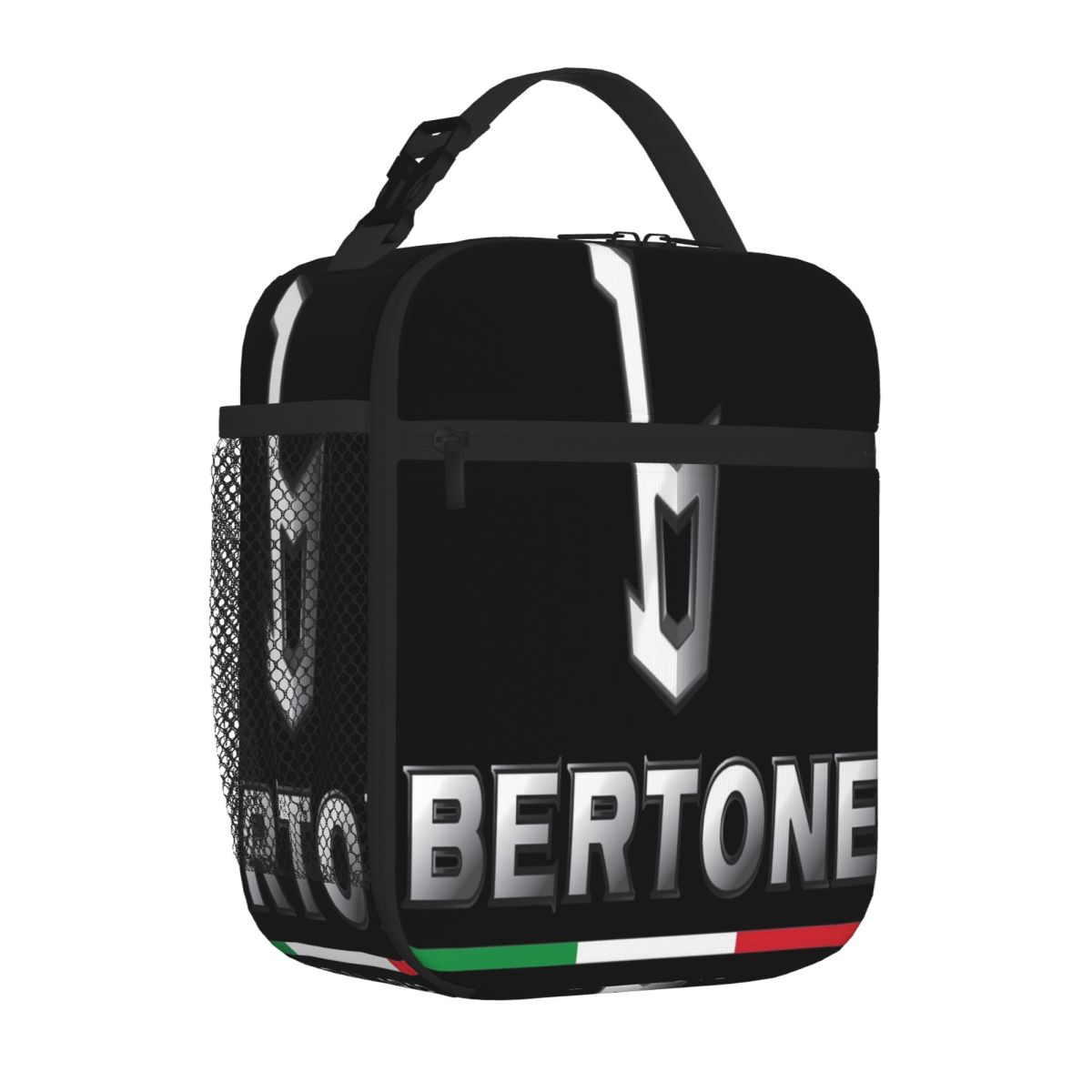 Bestselling Bertone Logo Stitched Detail Food Storage Bag Daily Outdoor Outdoor Lunch Bag One Size