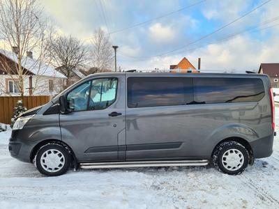 Relingi dachowe chromowane długie, nogi plastikowe do Ford Custom 2013-2022