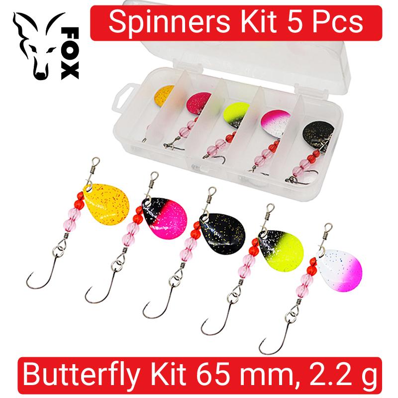 

FOX Butterfly Kit 2.2g. Набір металевих приманок для риболовлі в коробці (5 pcs + box) 5 pcs