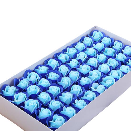 50 bucăți 3 straturi de flori de săpun cu miros de trandafir simulat, cadou de aniversare de Crăciun de Valentine