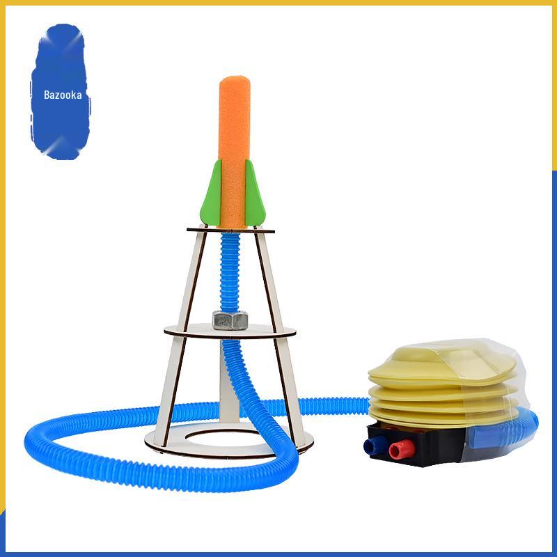 DIY Handmade Rocket Launcher Science Experiment Kit for Kids - Educational Physics Teaching Aid