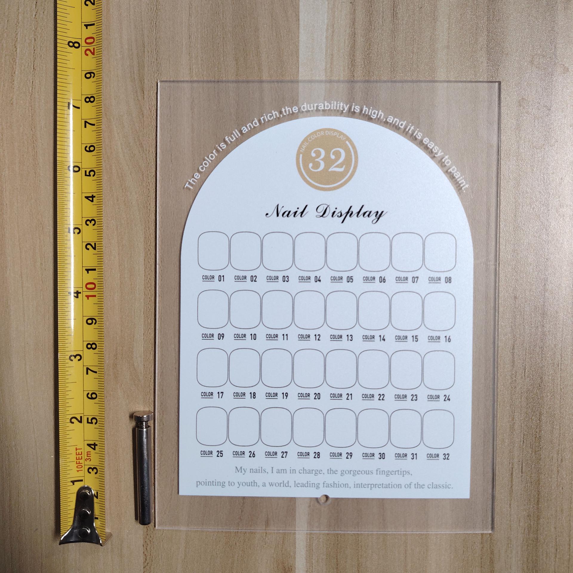 

Японская доска для демонстрации нейл-арта: Книга-палитра гель-лаков трех цветов и подставка