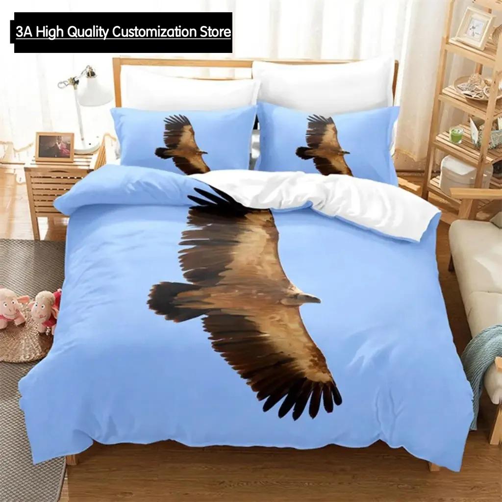 Comforter Blue Sky Eagle Queen Bedding Set Bedding Digital Printing King Size Bedding Set