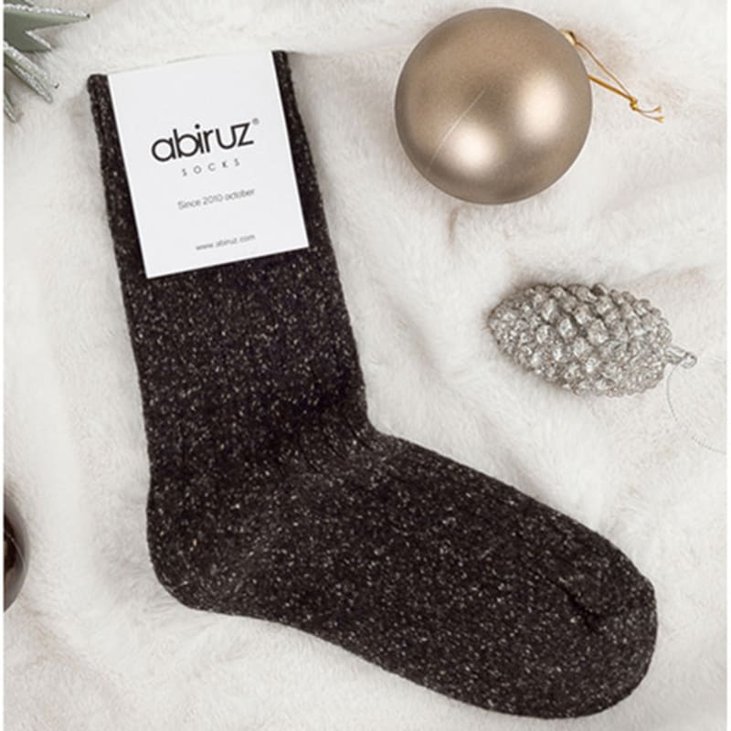 

Abiruz Women s Agnes Wool Socks Brown 235~275mm