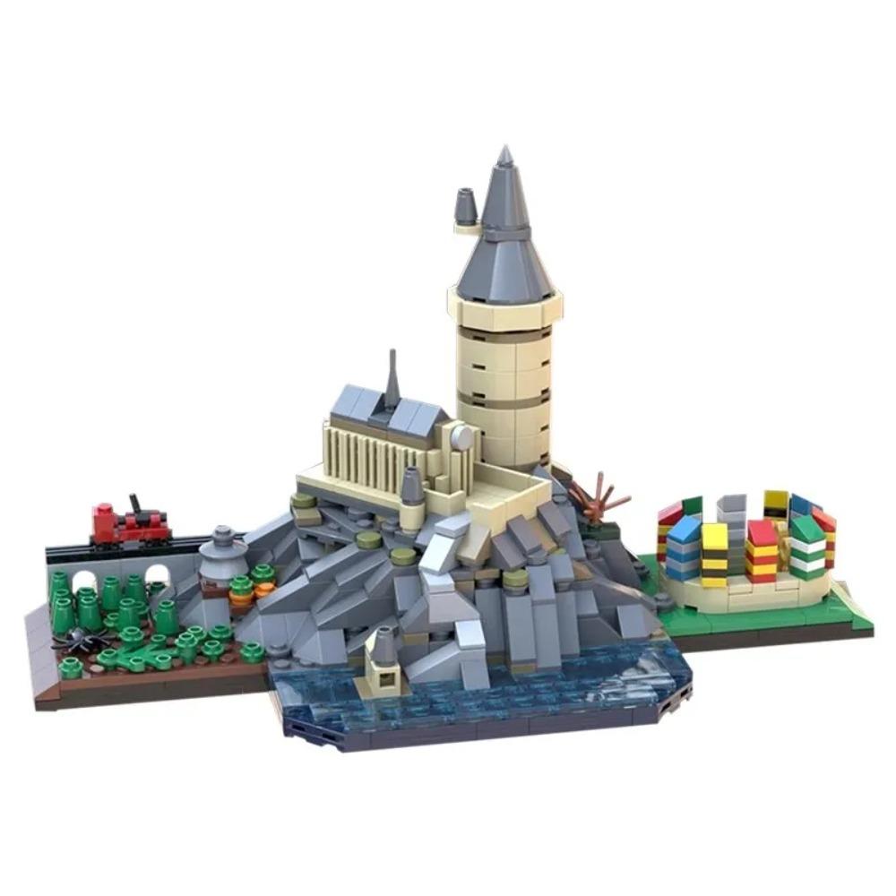 Classic Scene Wizard Academy MOC Magic Movie Figures Brickheadz Animals Sets Castle Station Skyline Building Blocks Kid Toy Gift