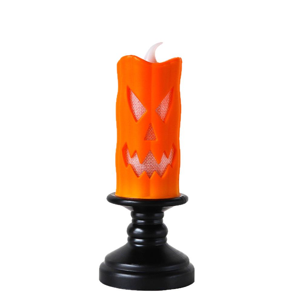 LED Pumpkin & Skull Halloween Candle Holder Lamp