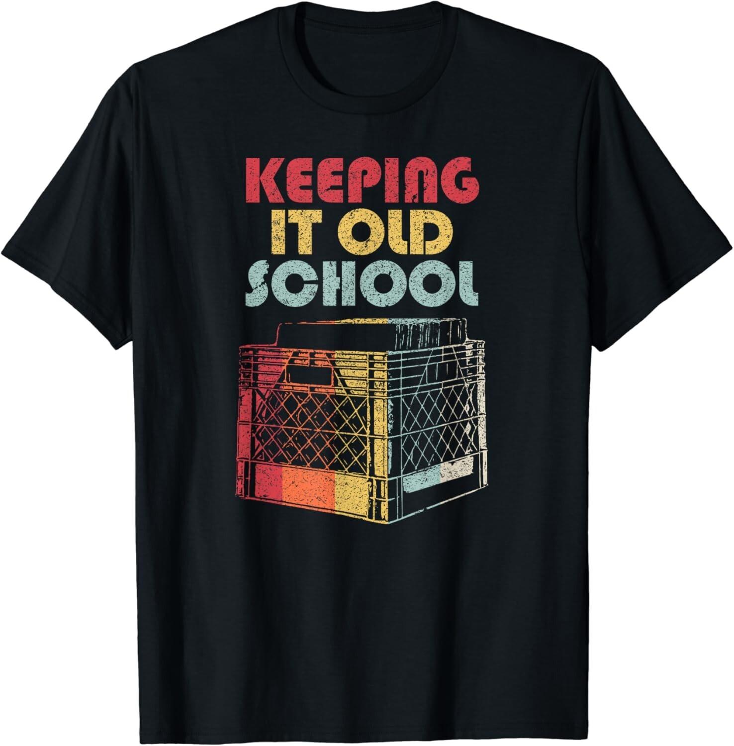 Vinyl Record Shirt_ Retro Keeping It Old School Gift Unisex T-Shirt Mens Womens Tees Top L