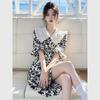 Women's Floral Print Doll Collar Dress - Spring/Summer 2026 Collection: Waist-Cinched, Slimming, Resort-Ready, Beautiful Design