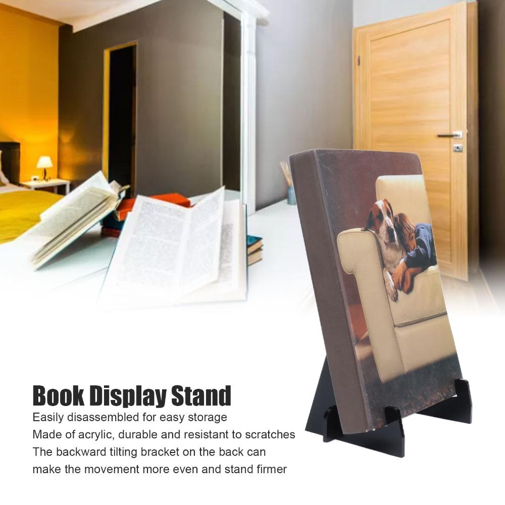 Acrylic Acrylic Book Display Stand Adjustable Bookrack Portable Bookshelf  Office Desks