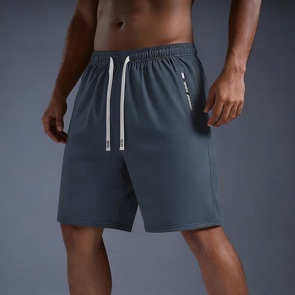 Men's Lightweight, Breathable, Cool-Feeling Shorts - Men's Stretch Waist-Fitting, Quick-Drying Running And Fitness Sports Shorts