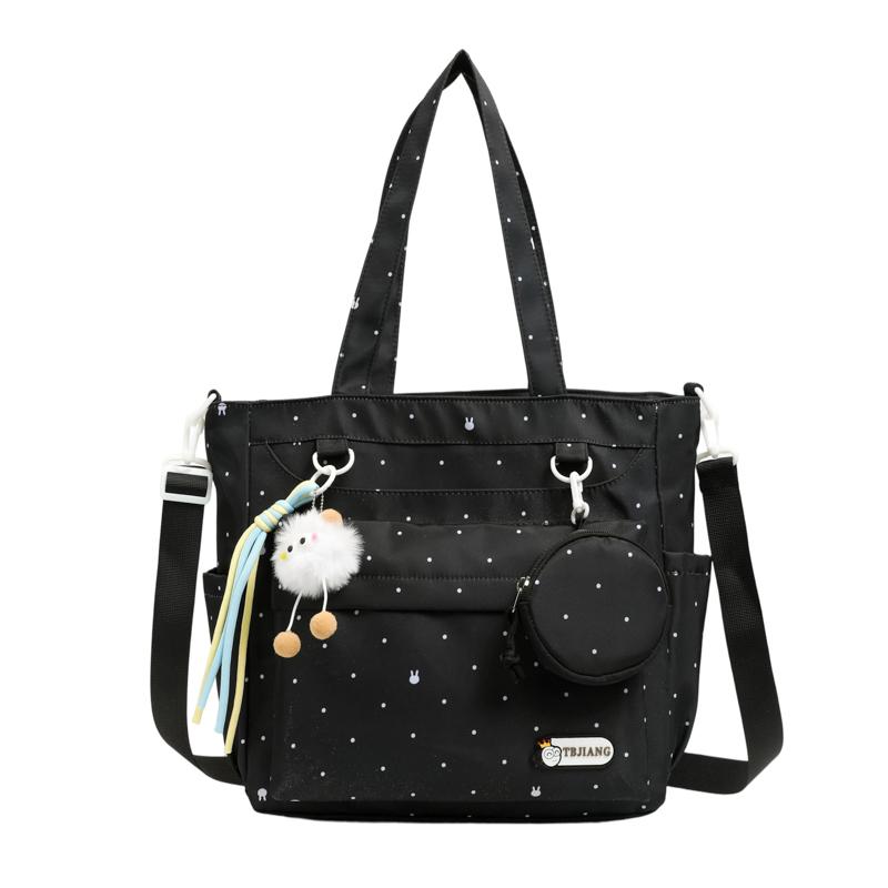 

Student Printed Shoulder Bag Large Capacity Crossbody Bag чёрный