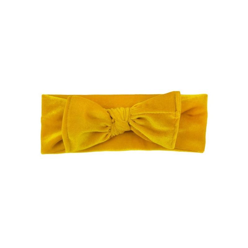 New golden velvet baby headband, cute bow baby headband, children's 11-color hair accessories headscarf
