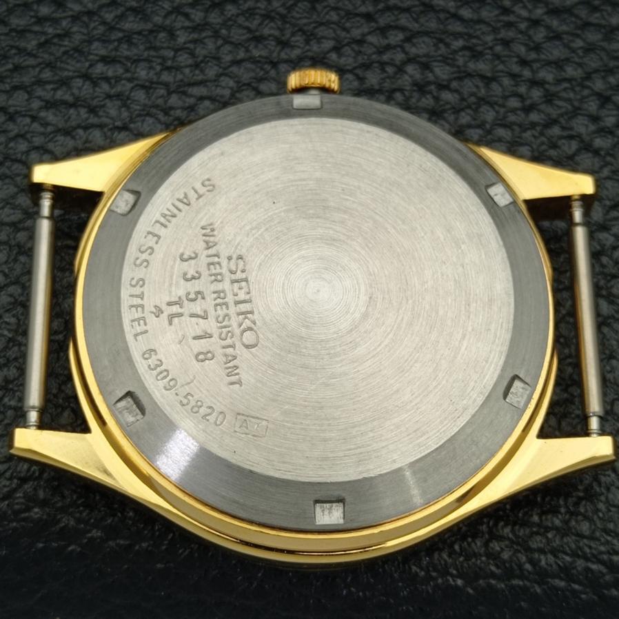 REFURBISHED VINTAGE SEIKO 5 AUTO 6309A JAPAN MENS WHITE DIAL WATCH a425915-2 RL620a-a425915