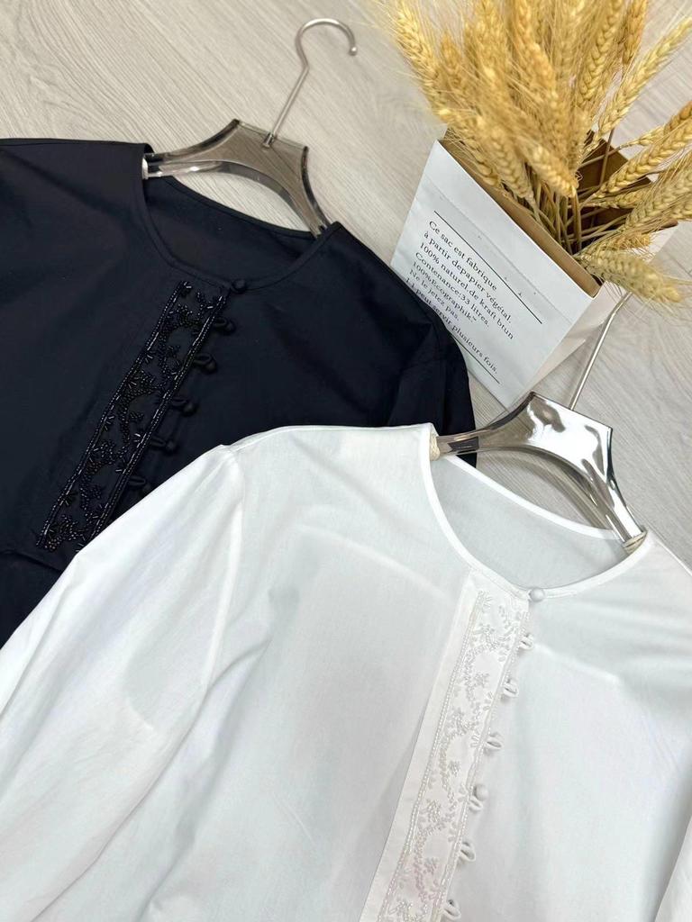 2026 Early Spring Women's Round Neck Japanese Linen Loose Pullover Top