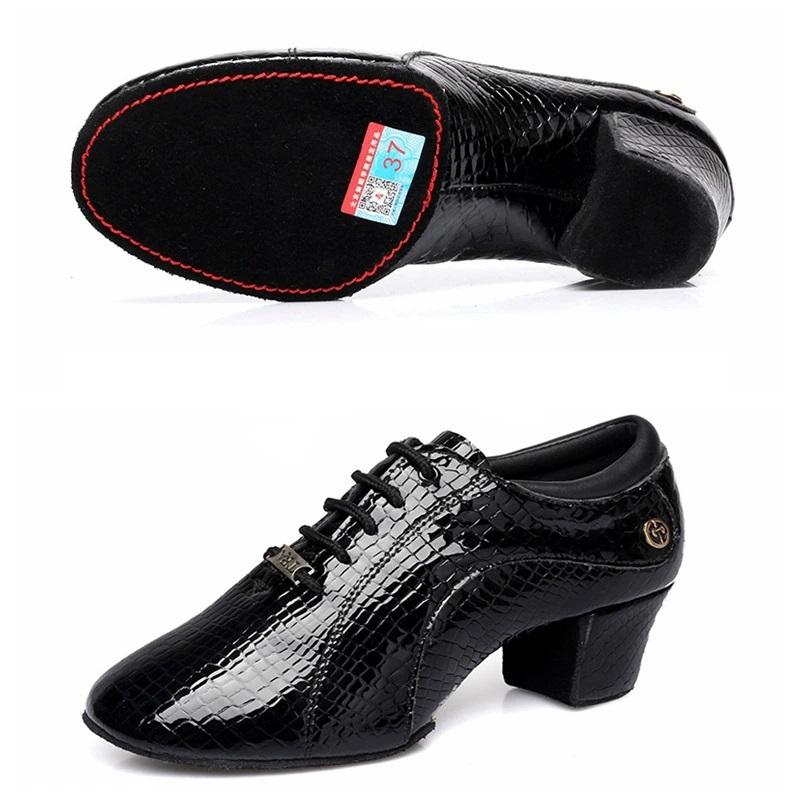 Scarpe Sportive da Donna in Pelle Suola Morbida Scarpe Quadrate per Adulti da Donna Pelle Moderne Scarpe da Danza Latina Sneaker da Sala da Ballo