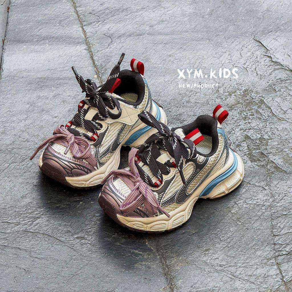 Spring 2026 Kids' Fashion Trend: Double Lace-up Breathable Lightweight Dad Shoes