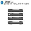 4PCS Carbon Fiber Car Styling Outside Car Door Pull Doorknob Handle Bowl Cover Trim ABS Accessories For Toyota Tacoma 2024 2025