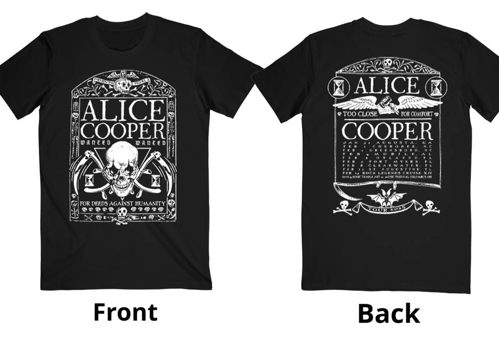 

Alice Cooper Tombstone 2025 ITIN T-shirt Unisex Reprint Heavy Cotton All Size Unisex T-Shirt S