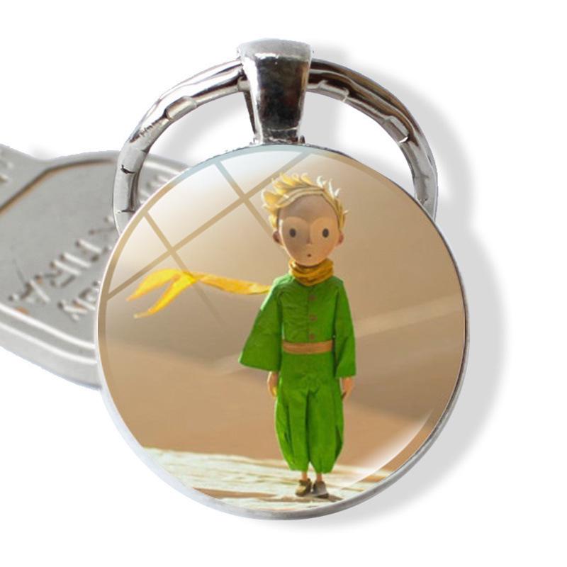 Cross-border Little Prince Time Gem Metal Keychain: European & American Style Pendant Gift