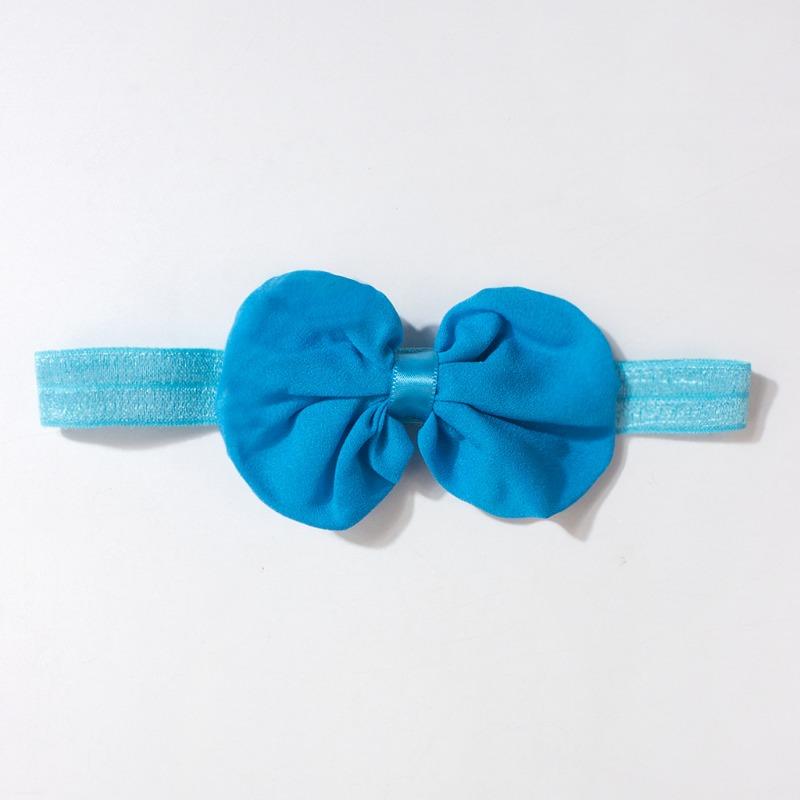 Children's headband hair accessories, chiffon bow elastic headband, newborn baby headband flower headscarf