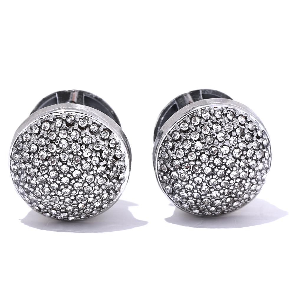 

Yhpup Luxury Bling Multi Color Cubic Zirconia Stainless Steel Round Hollow Hoop Earrings for Women Waterproof Fashion Jewelry