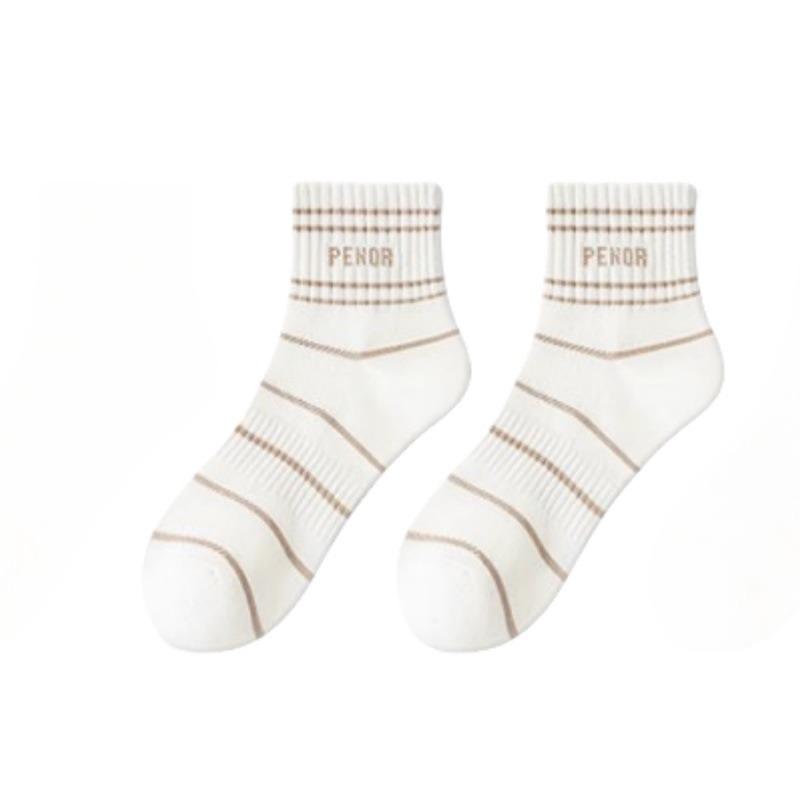 5 Pairs of Women's Summer Thin New Pure Cotton Deodorant Breathable Tube Socks