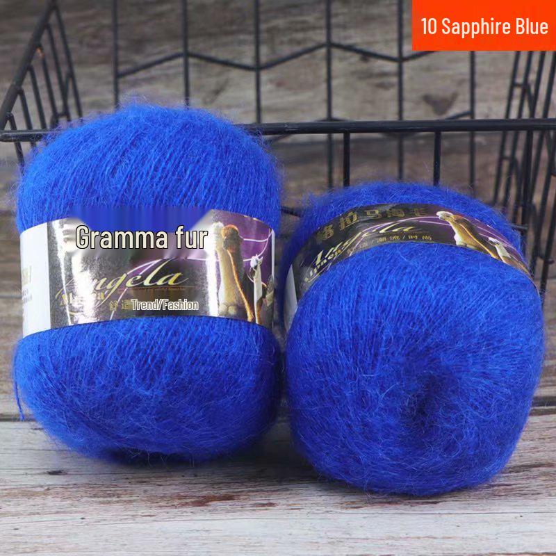 Angola Fine Mohair Yarn for Hand Knitting - Medium Fine Wool Yarn
