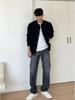 Men's Korean Style Knit Cardigan - Autumn/Winter Casual Loose Sweater, Round Neck, Trendy and Simple.