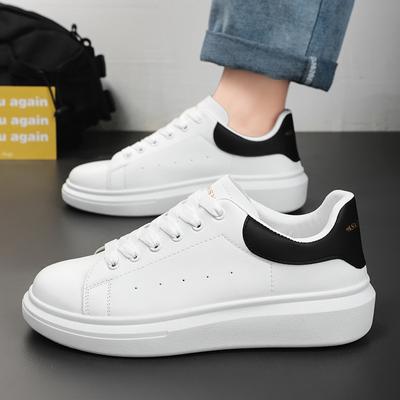 Spring Men's Shoes Breathable Little White Shoes Men's Trend All Match Platform Sneakers Casual Board Shoes Daddy Tide Shoes