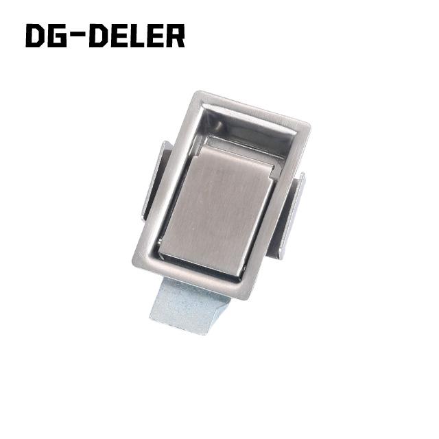 MS866-5 Flush Panel Lock 304 Stainless Steel Recessed Paddle Handle Latch with Key Waterproof Polished for Cabinet Truck Door