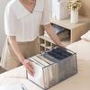 Mesh Compartment Underwear Storage Box with Handle for Wardrobe Drawers