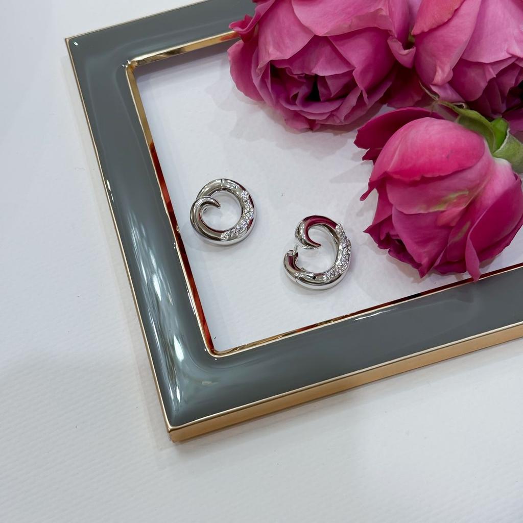 Silver Earrings with Cubic Zirkonia (2175506)