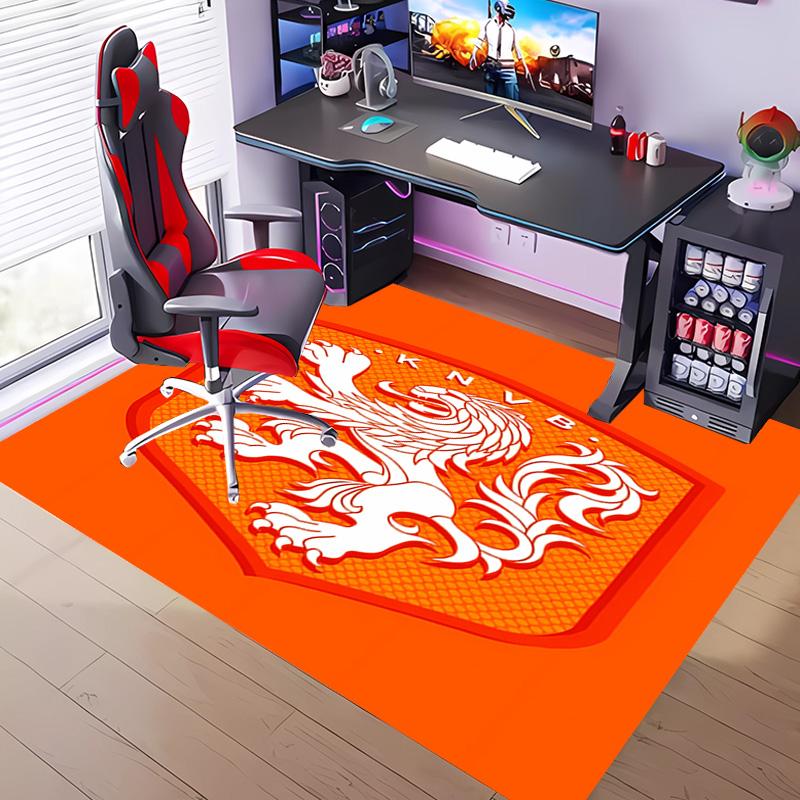 1pc Football club logo Entrance Mat, Non-Slip Mat Area Rug,Room Decor, Outdoor Decor, Kitchen Rug,Doormat - Machine Washable, Easy to Clean