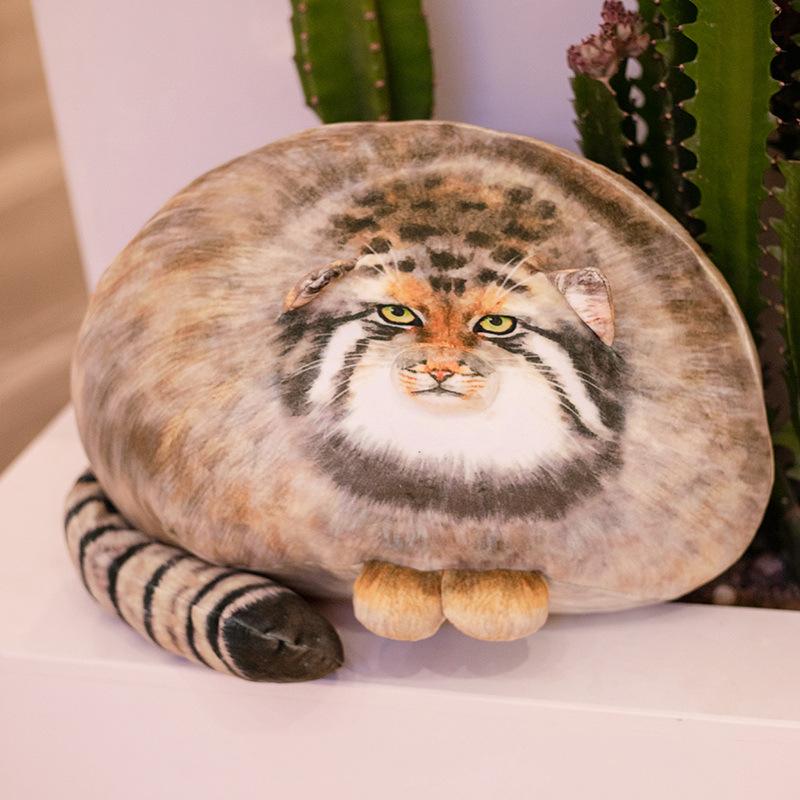 Simulation Fox Cat Plush Toy Cute Rabbit Mansion Cushion Home Sofa Chair Special-Shaped Throw Pillow Waist Rest