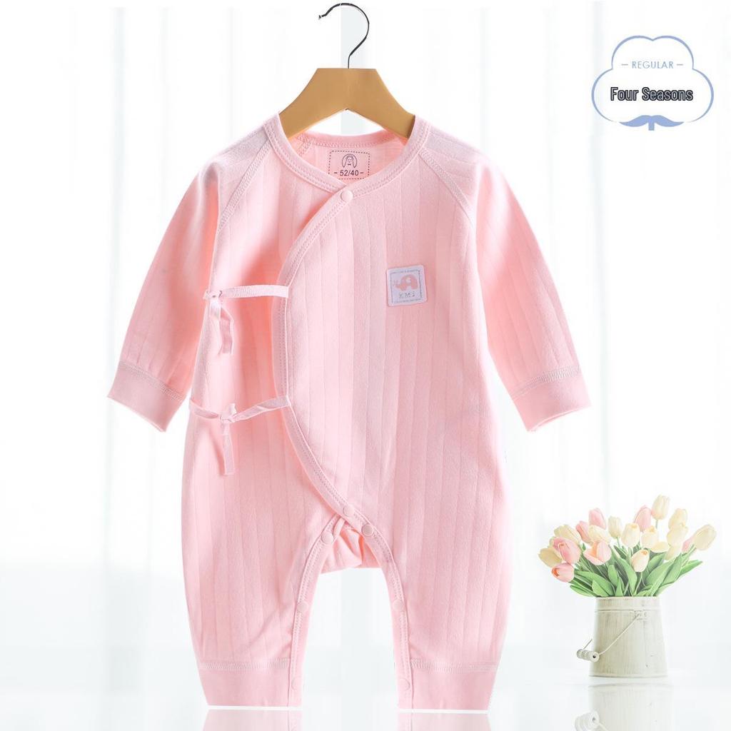 Newborn Baby Jumpsuit - Pure Cotton, Spring & Autumn, 0-6 Months, Base Layer & Crawling Rompers.