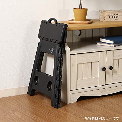 Fuji Boeki Folding Chair, Lightweight, Compact, Foldable Step Stool for Outdoor Activities, Ideal for Fishing, Camping, and Fireworks Displays, 39cm W