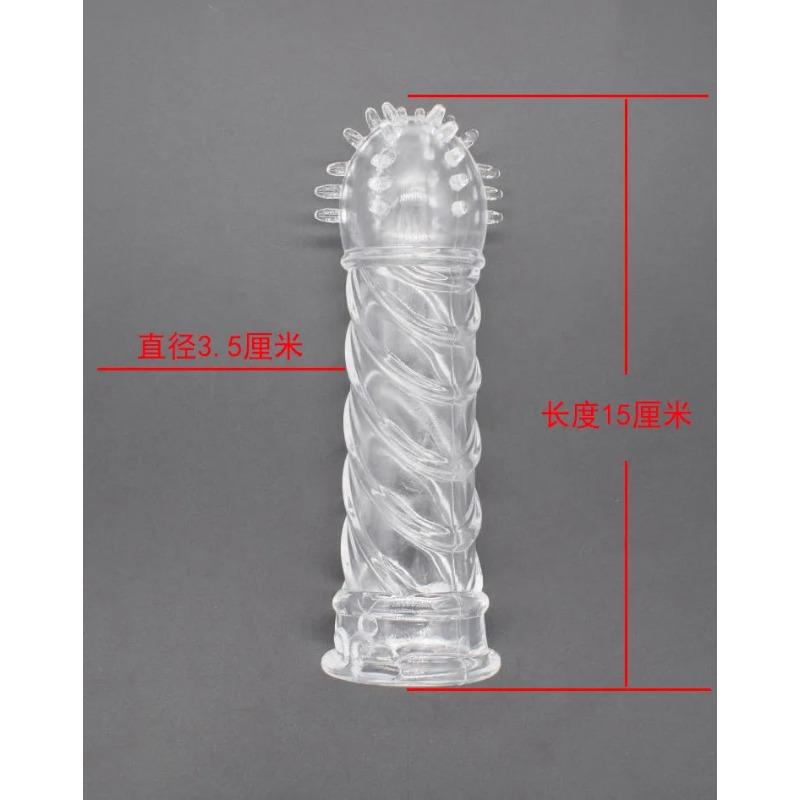 Transparent Crystal Penis Sleeve for Men - Reusable, Penis Extension, Delay & G - Spot Excitement