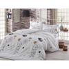 Pościel - 1 poszewka na kołdrę 220 x 240 cm + 2 poszewki na poduszki 60 x 60 cm - 65% bawełna, 35% poliester - Biały