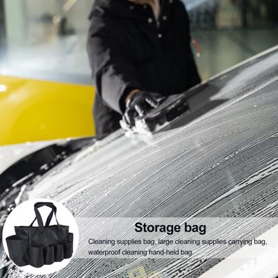 Storage Bag Cleaning Tool Handbag Large Capacity Multiple Compartments Waterproof Electrician Tool Kit Bag Organizer