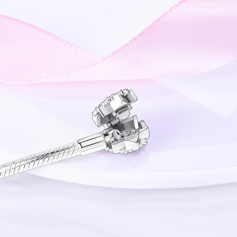 Original 925 Silver Heart Star Moon Snowflake Butterfly Bracelets 17 20CM For Women DIY Charms Jewelry Gifts